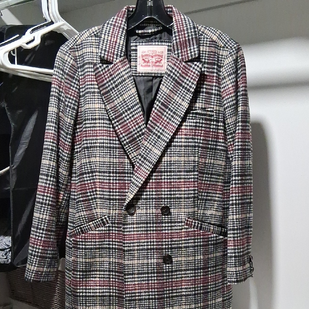 Levi's Checkered Wool Blend Jacket - image 1